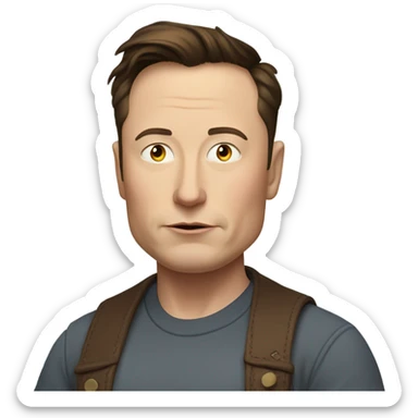 pregnant Elon musk sticker