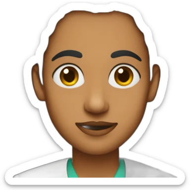 Non-binary tamil pharmacist sticker