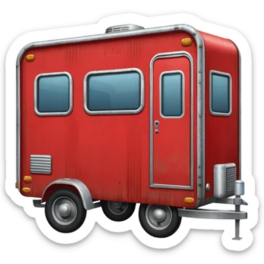 Tráiler rojo sticker