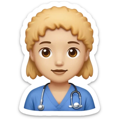 Biscuit(the bread) dressed in scrubs sticker