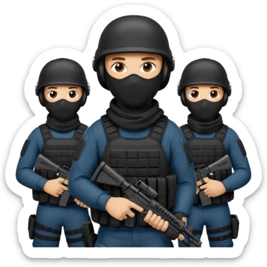 SWAT with balaclavas sticker