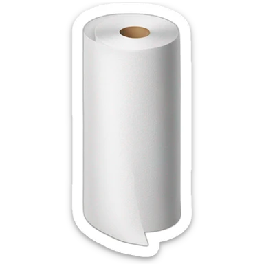 wet paper towel roll sticker