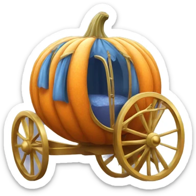 cinderella pumpkin carriage  sticker