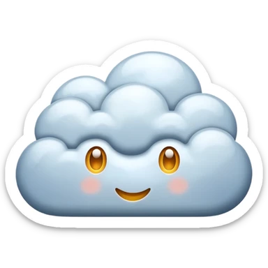rainy clouds sticker