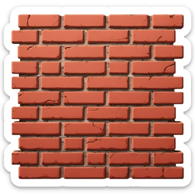 Agora um tijoloBrick wall: sticker