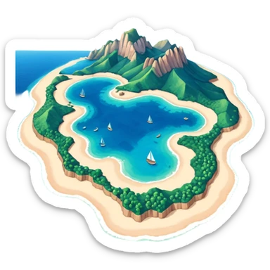 Quiero que me hagas el emoticon de la idla de mallorca como aparece en el google maps sticker