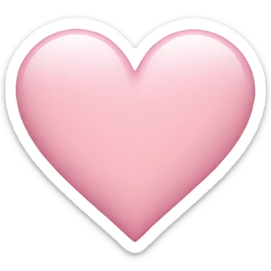 Light pink heart  sticker