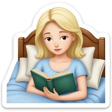 She read a book before bed that made her dream all night long sticker