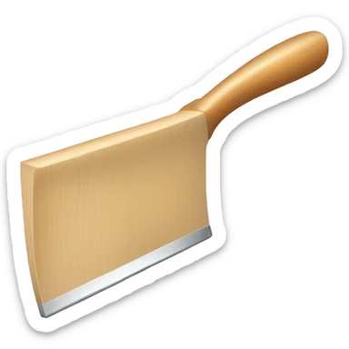 squeegee with long wooden handle sticker