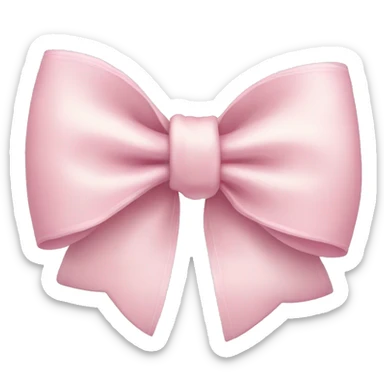Light pink bow sticker