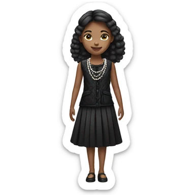 Girl in chanel clothes  sticker