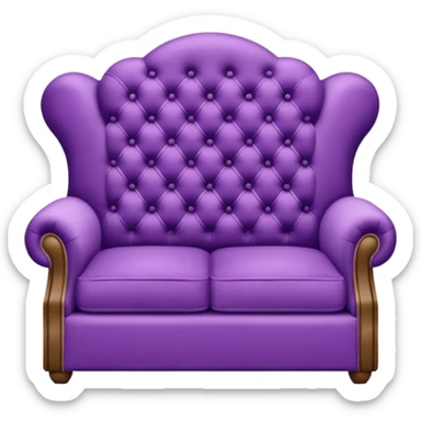 sofa purple sticker
