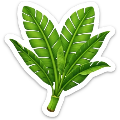 only a single banana leaf sticker