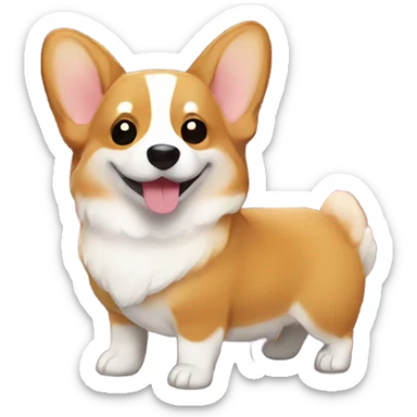 Corgi love sticker