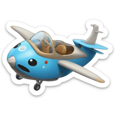 un caca volant sticker