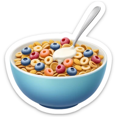 cereal with milk sticker