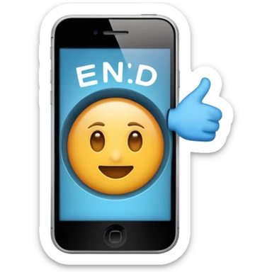 moving screen the end sticker