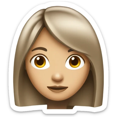 female brunette photographer sticker