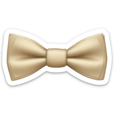 light beige bow tie  sticker