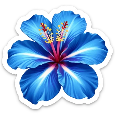 ultramarine hibiscus w cyan center 
replace purple/yellow with whitw sticker