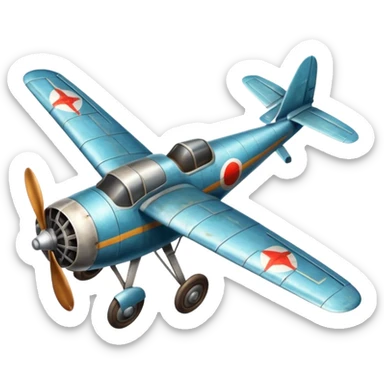 avion antiguo   sticker