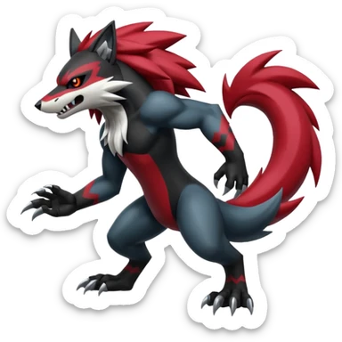 Obstagoon-Zeraora-Zoroark-fusion  sticker