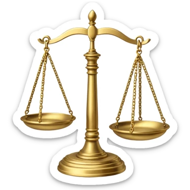 scales of justice sticker