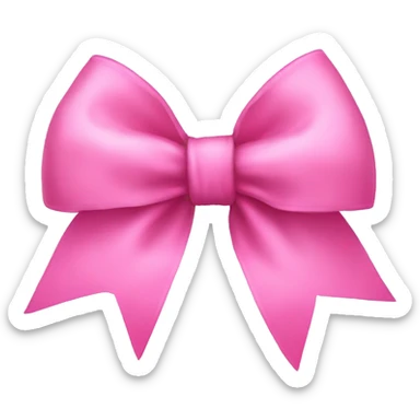 pink bow sticker