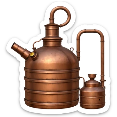 moonshine still sticker