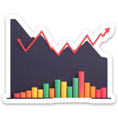 Financial Times logo with stock market chart sticker