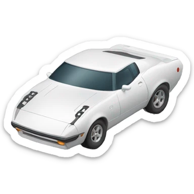 Sportcar with a trailer attached sticker