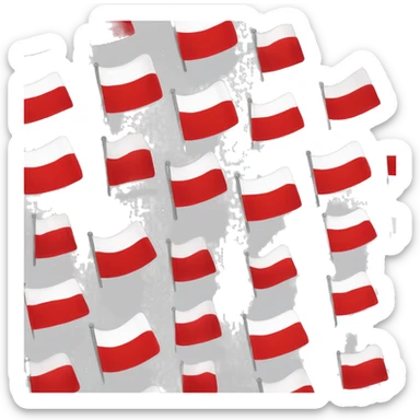 austrian flag emoji but with a coat of arms to the right side of the flag sticker