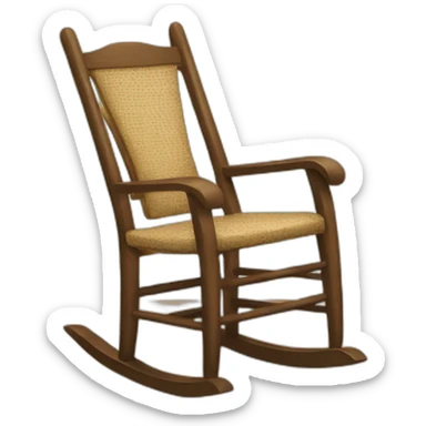 Rocking chair sticker