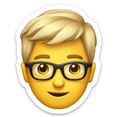 Cool Studying emoji for a future Full-Stack Developer with ADHD (i want this elements to be somehow, creatively reflected in the emoji, which can be structured by multiple components) sticker