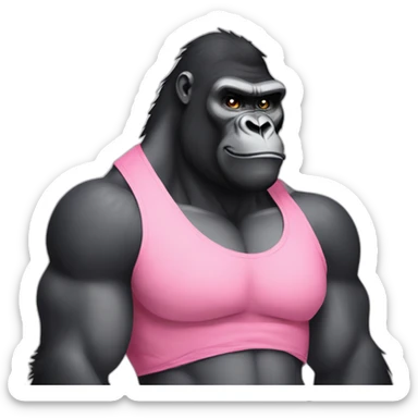 Big buff Gorilla in love with Kim Kardashian sticker