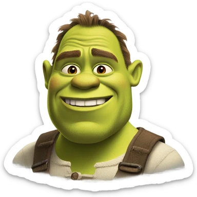 Shrek doing the griddy sticker