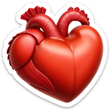turkey heart sticker