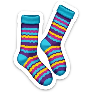 Colourful pair of socks sticker