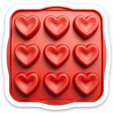 Silicone cake mold sticker