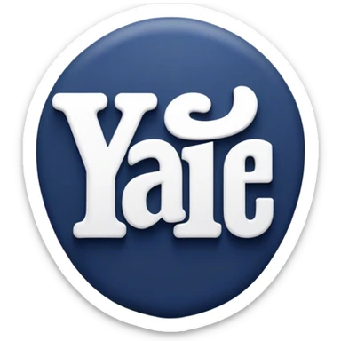 Yale logo sticker