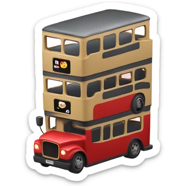 double decker sticker