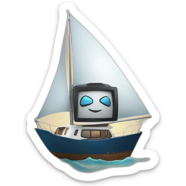 Kali linux on a yacht  sticker