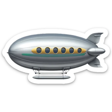 flying zeppelin  sticker