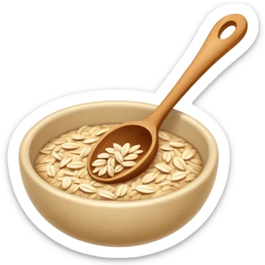 cucharada de harina de avena sticker