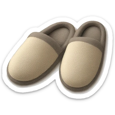 cozy house slippers  sticker