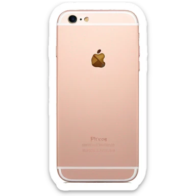 rose gold iphone peo sticker