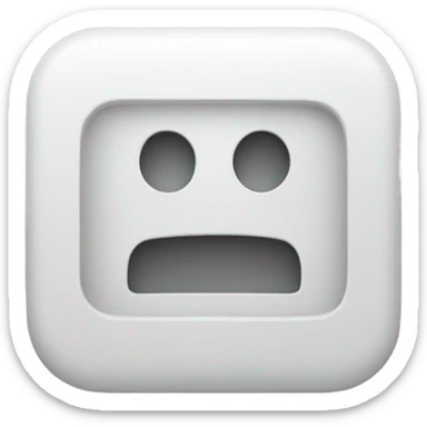 White play button small sticker