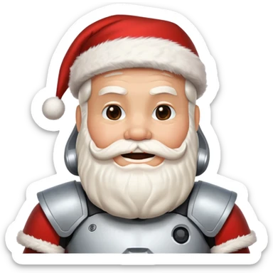 storm trooper santa sticker