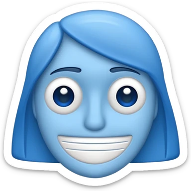 Ein einfacher Lineal beidseitig abgerundet
Ein sanfter Farbverlauf von dunkelblau über hellblau bis hin zu weiß sticker