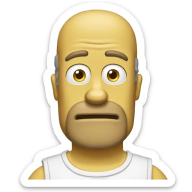 Homer simsons sticker